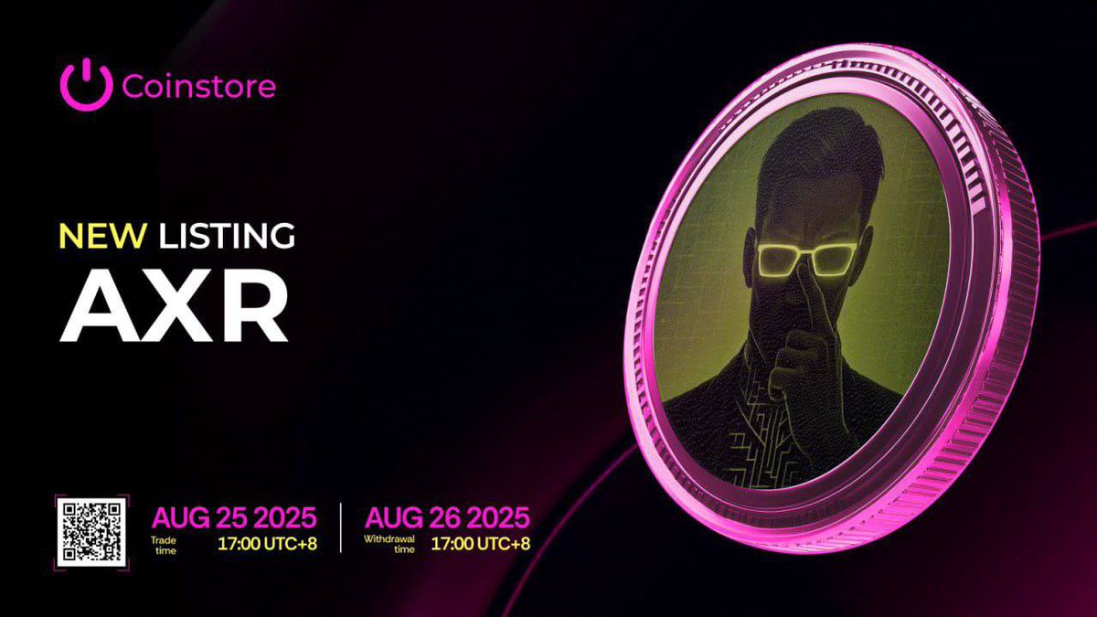 EkomItoro51908's tweet photo. Emotion-free. Strategy-based. AI-driven. 🤖 $AXR (Axelrod) joins #Coinstore Aug 25. Trade AXR/USDT and explore AI-powered DeFi risk allocation.

#AXR #CoinstoreListing #AIinCrypto https://t.co/y8qpKqQlm6