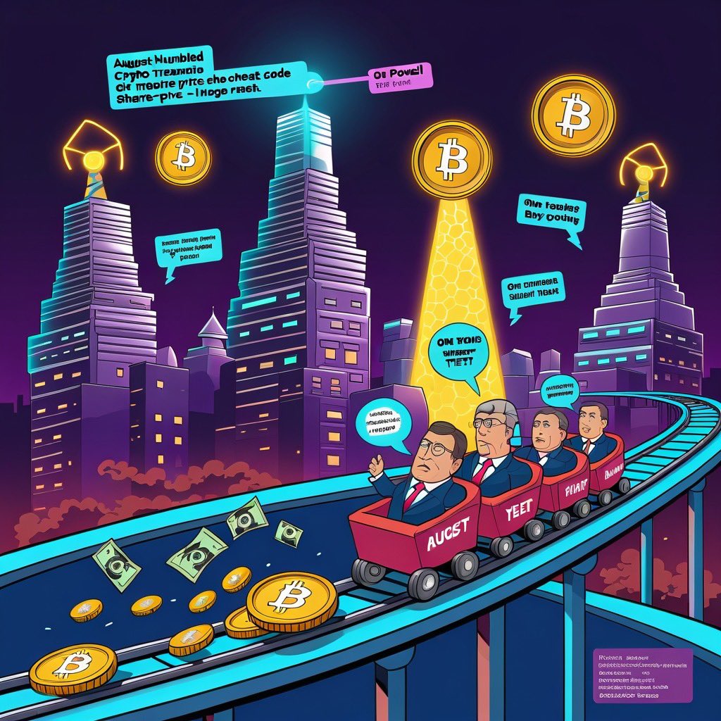 Satiricoin_News's tweet photo. August humbled crypto-treasury stocks: coin buys ≠ share-price cheat code. One Powell word = yeet or repeat. For now, ETH-linked names > BTC plays. 🪙📉➡️📈
https://t.co/OAcwKaVgWL
#CryptoStocks #BTC #ETH #Solana #JacksonHole #Powell #Markets #Volatility #AugustEffect https://t.co/yKbHEjFJQ8