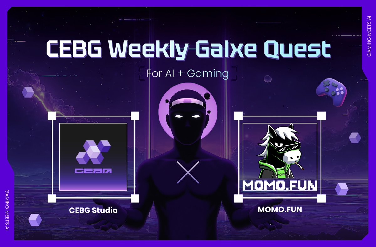 CEBG Weekly Quest Partner 🚀

Say hi to <a href="/MOMOisFUN/">MOMO.FUN</a> 💎 — the world’s first AI-powered Meme + DeFi platform!

✨ Complete this week’s quest to grab rewards, powered by the future of MemeFi!
app.galxe.com/quest/CounterF…

From Meme incubation to DeFi trading, MOMO.FUN makes