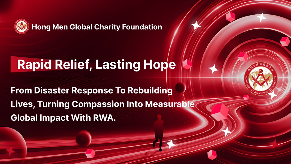 HongMenCharity's tweet photo. Earthquakes, floods, and conflicts strike without warning — and every second counts. 💔

🚑At Hongmen Global Charity Foundation, our relief teams mobilize immediately, delivering food, medicine, and essential supplies to those in urgent need. 

From emergency response to post-disaster rebuilding, we stand shoulder-to-shoulder with communities during their hardest times. 🤝

❤️This isn’t a one-off act of kindness — it’s a long-term commitment to restore both infrastructure and hope. 

With #RWA, every donation becomes transparent, traceable, and impactful, ensuring aid truly reaches the people who need it most. 🌎
#Web3 #Charity #Crypto #Hongmen