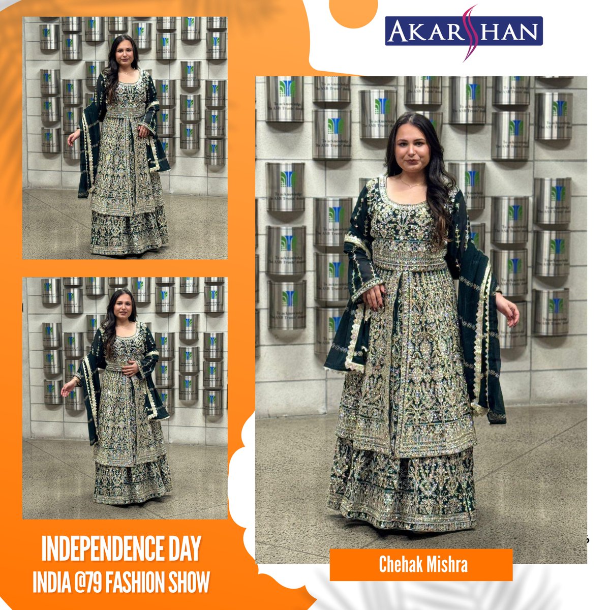 Proud moments, stunning fashion, and unforgettable vibes at the Independence Day India @79 Fashion Show! 🙌💃 Special thanks to the ever-graceful Chehak Mishra for making it extra special. ❤️