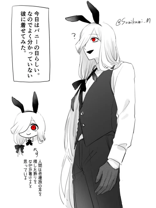 着てもらいました🐰 