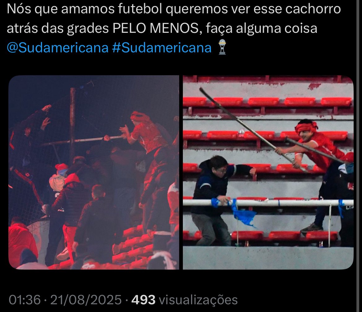 nunucps's tweet photo. @Noitedecopa o msm cara q fez o cara se jogar do estádio, atacou covardemente uma criança com uma barra de ferro.. https://t.co/vrISo34tUE