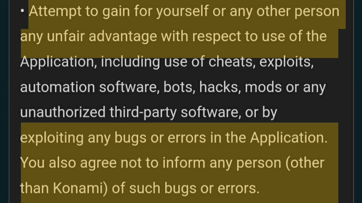 Deadpool_770's tweet photo. @KLupiz @play_eFootball No it's not it's your fault entirely Konami terms and conditions explicitly says they can suspend your account if you are caught exploiting any bugs and glitches in the game you chose to do it you'll have to receive the consequences https://t.co/YWbP24qiON