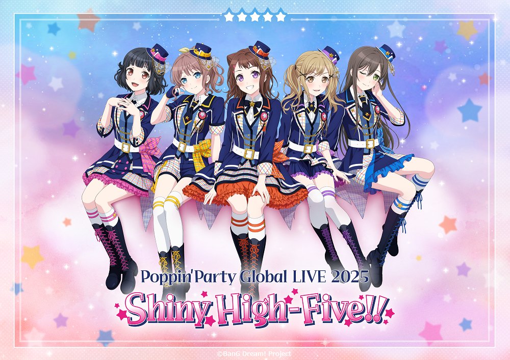 本日開催🎉／ 🌈Poppin'Party Global LIVE 2025 「Shiny High-Five