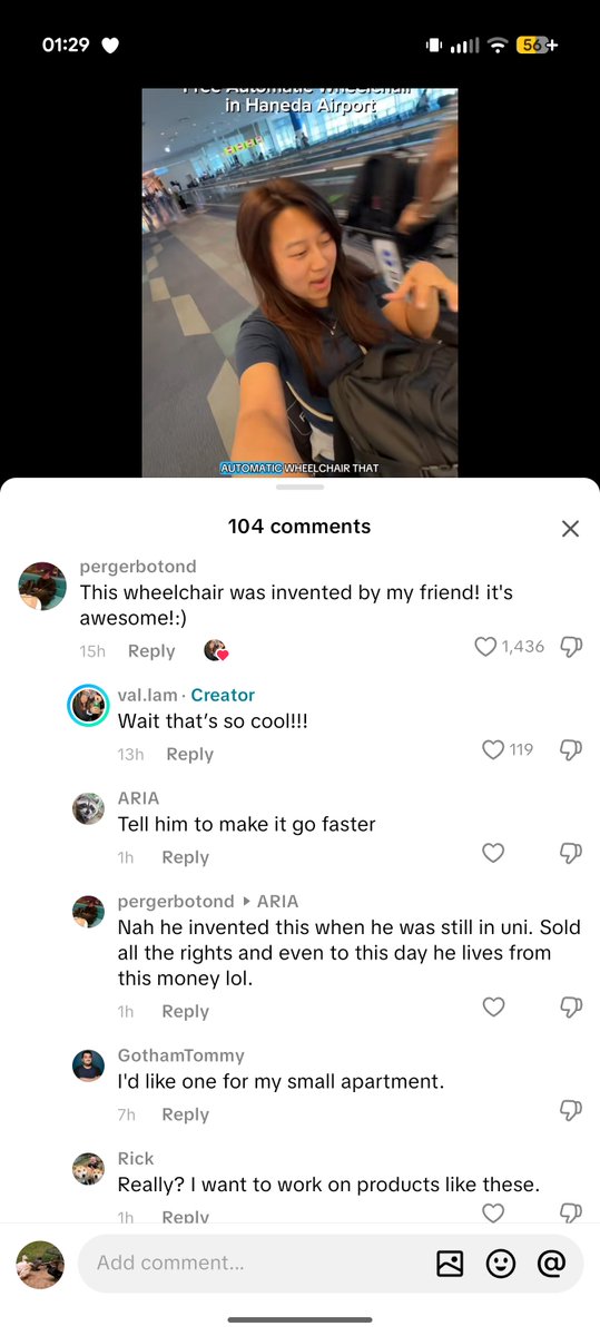 UniversalQuacks's tweet photo. Imagine lying on TikTok for clout lmao

The Whill C2 (the model in the video is the Ci2, same chair with automation for airports) was invented by Whill, a Japanese company, and engineered and designed internally by their engineering team.

Google is free and autotranslates, too. https://t.co/IniyVdNg80