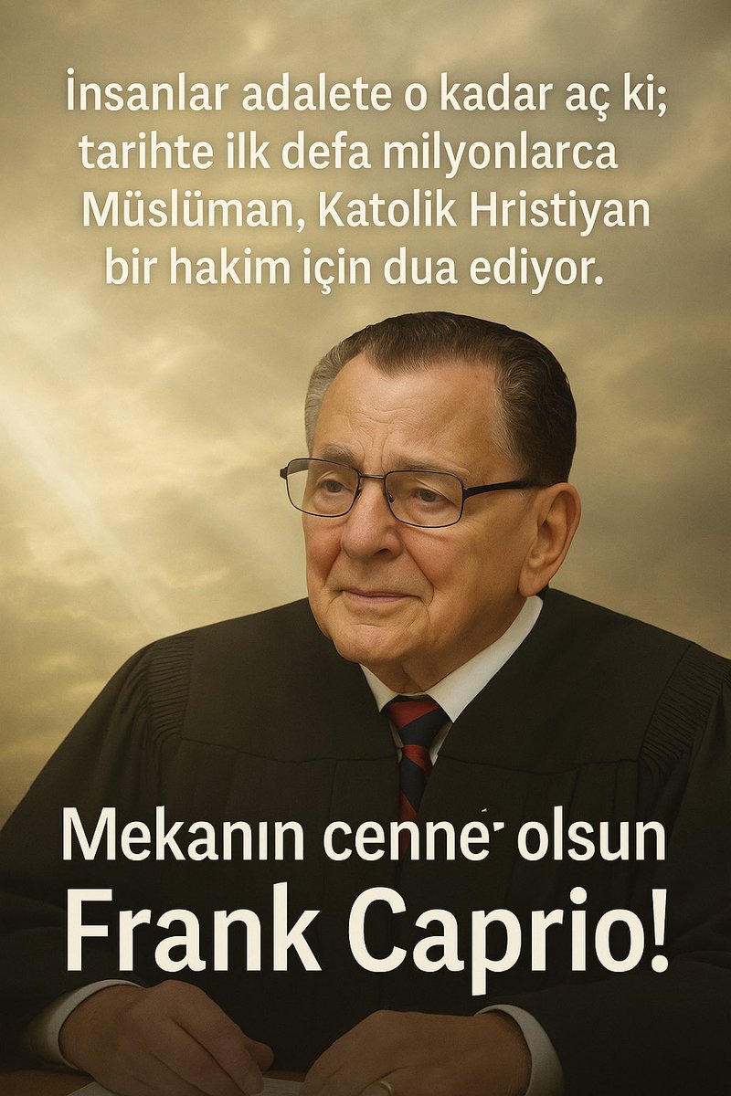 Mekanın cennet olsun yargıç Frank Caprio!