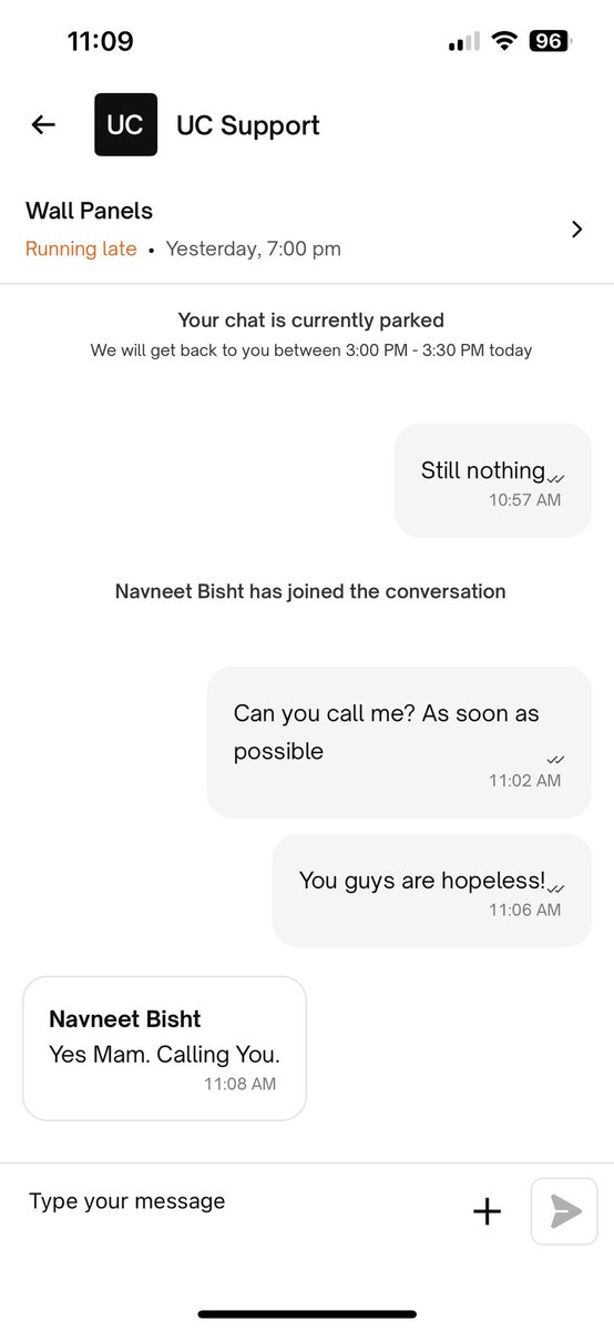 LPne09's tweet photo. @urbancompany_UC @UC_Assist this is laughable and hopeless. Unprofessional and fraud! https://t.co/W1yRejHyE2