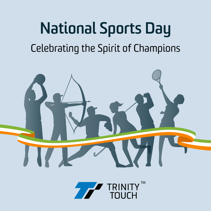TrinityTouch's tweet image. On National Sports Day, we honour the spirit of discipline, teamwork, and resilience - the same values that inspire us at Trinity Touch every day.

#NationalSportsDay #TrinityTouch #Teamwork #SportsSpirit #EnergyToWin #MakeInIndia