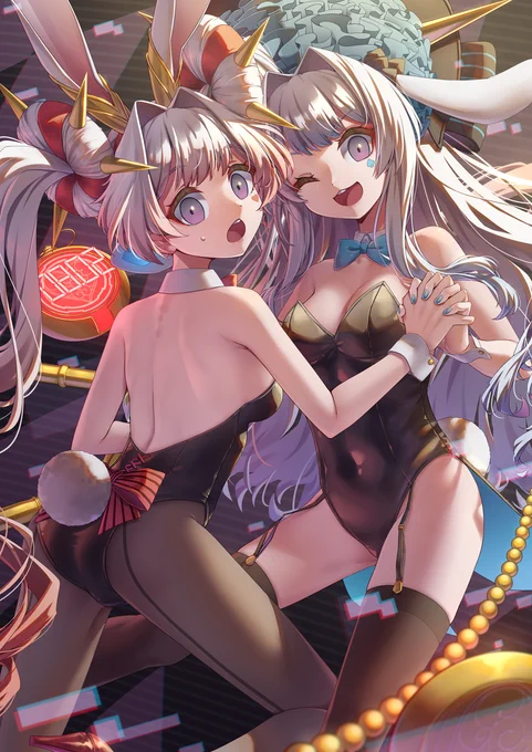 今日もバニーの日らしいので前に上げたM∀LICEのうさぎたちを完成します