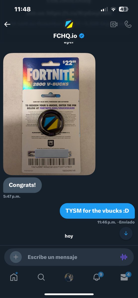 Photo by Kaneki-Uch @FNCreativeHQ TYSM FOR THE BUCKS GUYS ! Im so happy now i have vbucks for The Gorillaz pass 🎉🎉 https://t.co/RVEhQbslGb