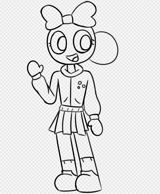 KoriDoodlez's tweet image. another doodle, its Poppy in Chie&apos;s clothes from Persona 4 #dandysworld