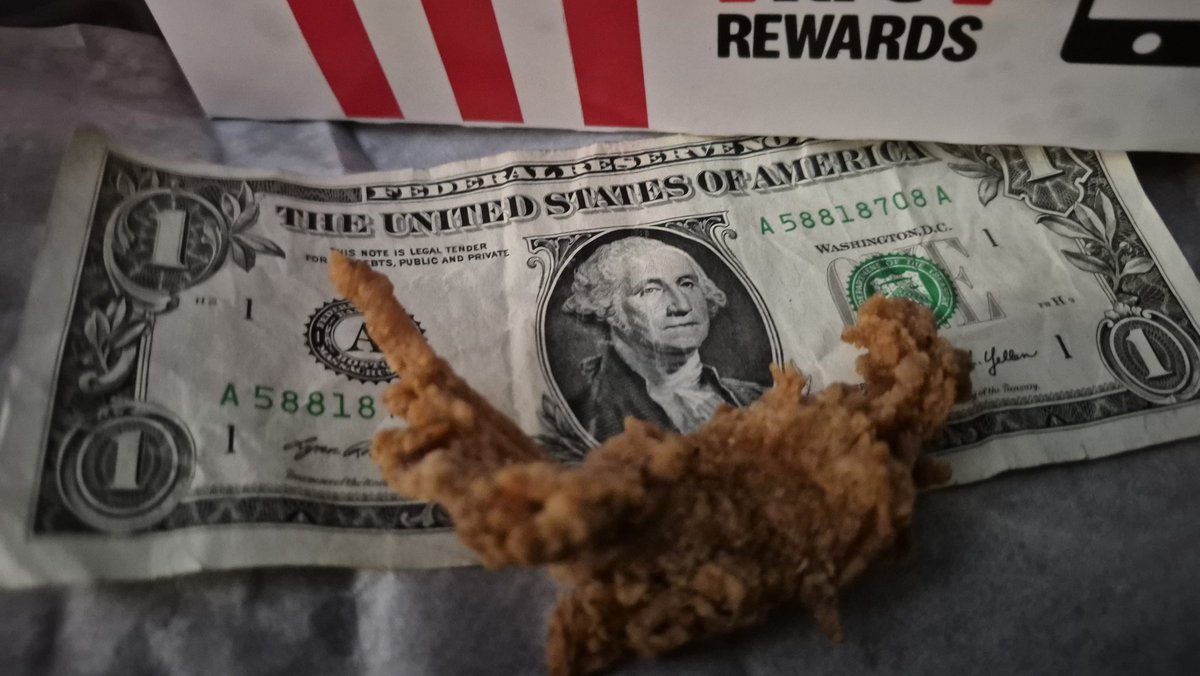 Ordered a four piece tenders, a side, a biscuit and a drink <a href="/kfc/">KFC</a> on West highland Ave in San Bernardino, CA today. Is this tender a tender? Or a "poor unfortunate soul"? Either way, it is very Unfortunate that I was given this piece of whatever it is trying to pass as a tender.