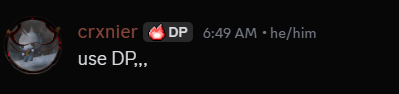 crxnier's tweet photo. WE GOT DP AS DISCORD TAG W #ItsAPepperThing https://t.co/Bv8AiVtIY4