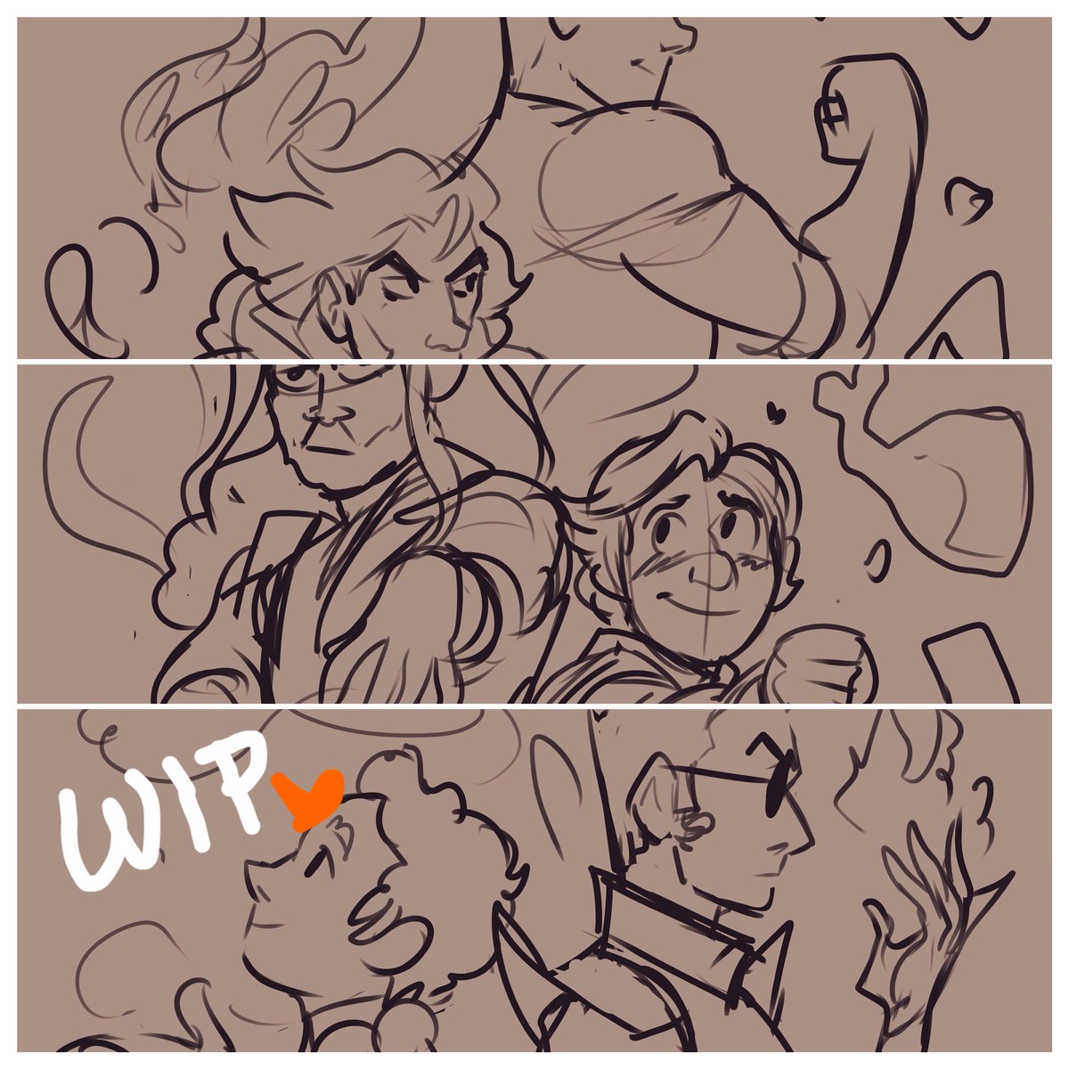 EnaBuns's tweet photo. Had to draw our sweet star crossed lovrs in the Avatar universe! Check out my Patreon for progress updates and for more fun WIP’s like these and thank u and u look nice today 😇
#jayvik #ineffablehusbands #blackbonnet
https://t.co/ODyM8ypvxe https://t.co/xh1XYX2HLf