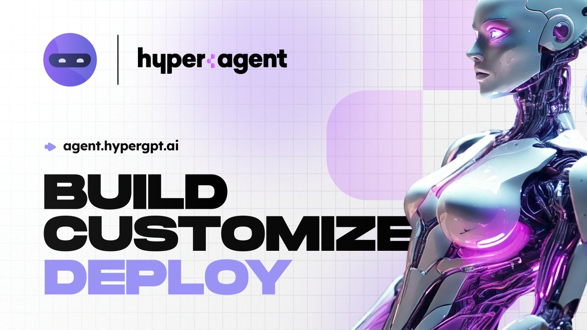 ⚡️ HyperAgent is part of the HyperGPT ecosystem.

It’s a framework to build, customize &amp; deploy AI agents for real use cases.

🛠️ Create agents with custom knowledge &amp; behaviors
📦 Access pre-built agents for instant use
💬 Deploy them as Telegram bots for real-time interaction