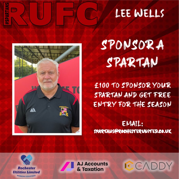 🔴⚫ INTRODUCING THE SPARTANS 🔴⚫

Tactical genius on the bench - Assistant Manager Lee Wells! 

SPONSOR A SPARTAN: 
rochesterunitedfc.sumupstore.com

🔴⚫ #Spartans
