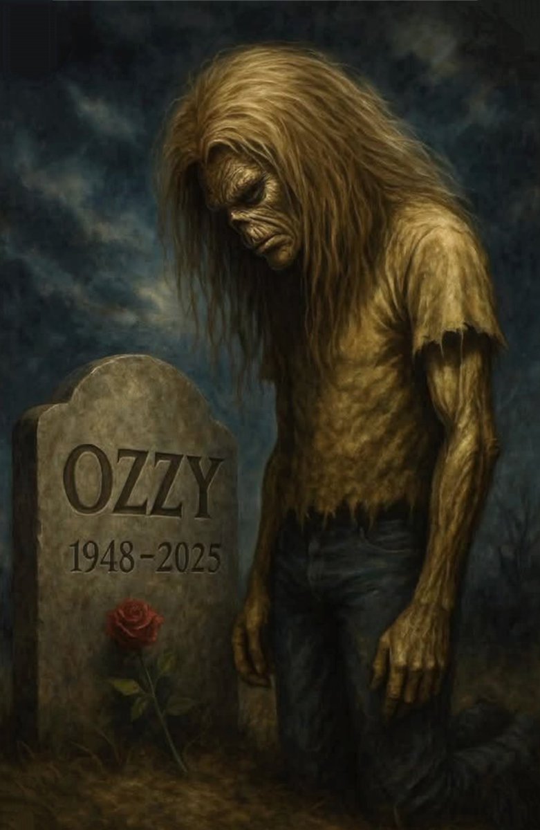 Eddie Mourns Ozzy🙏🌹