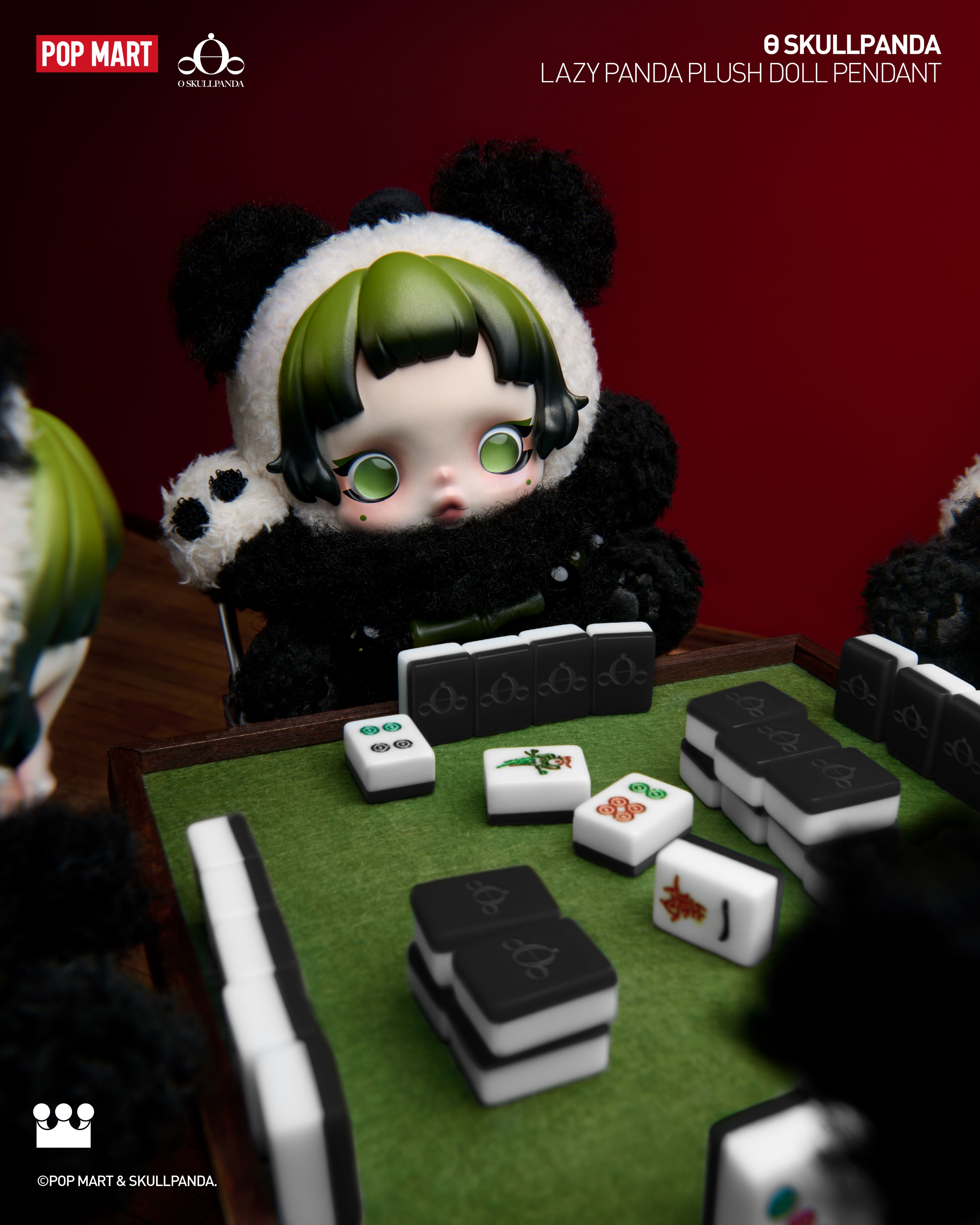 スカルパンダ SKULLPANDA レイジーパンダ 新作 SKULLPANDA Lazy Panda ぬいぐるみペンダント - POP MART (Japan)