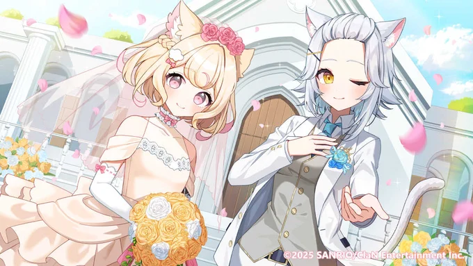 遅ればせながら、【にゃんたじあ!ジューンブライドボイス2025】にて 若魔雲ふわり()様、若魔白ソーダ()様のお写真撮らせていただいておりました!