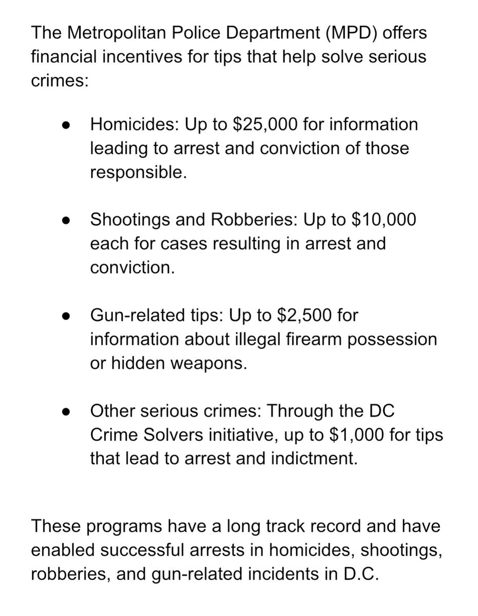 JJGhatt's tweet photo. @ChadGilmartinCA @AGPamBondi But DC already offers $1k-$25k 

So… this is chump change and duplicative 

 propaganda to excite MAGA https://t.co/d9AFEZ1oiu
