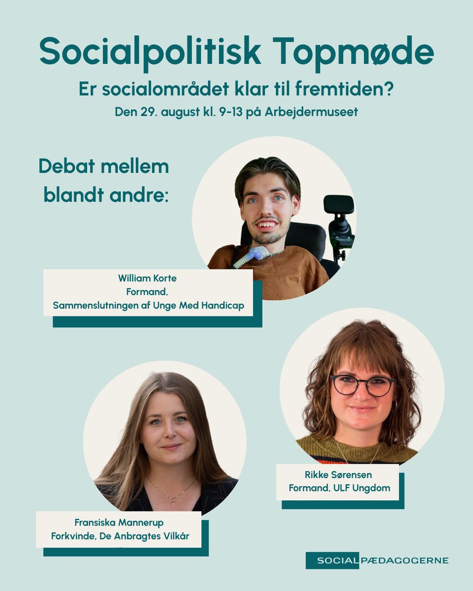 🍂Når Socialpolitisk Topmøde kickstarter ny politisk sæson, er de her med til at debattere, hvordan vi skaber et fagligt &amp; økonomisk bæredygtigt socialområde👇Talere og oplægsholdere tæller <a href="/SophieHAndersen/">Sophie Hæstorp</a> <a href="/Thorkild_Olesen/">Thorkild Olesen</a> <a href="/tranaes/">Torben Tranæs</a> <a href="/DSelskab/">Dansk Psykiatrisk Selskab</a> mfl👏 sl.dk/socialpolitisk…