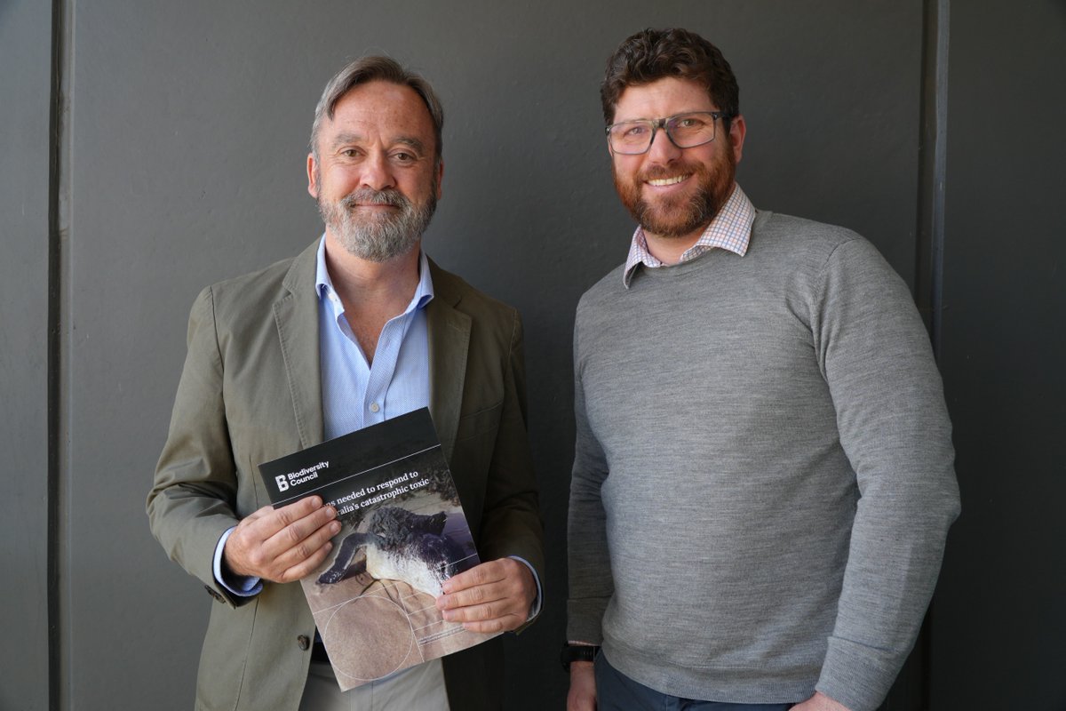 Senator Andrew McLachlan CSC (@almclachlan1) on Twitter photo Thank you to the <a href="/Biodivcouncil/">Biodiversity Council</a>’s CEO James Tresize for visiting to discuss the algal bloom disaster. 
James also presented me with a booklet, which sets out their key recommendations in response to the crisis. It is worth a read – you can find it here: biodiversitycouncil.org.au/resources/key-… Thank you to the <a href="/Biodivcouncil/">Biodiversity Council</a>’s CEO James Tresize for visiting to discuss the algal bloom disaster. 
James also presented me with a booklet, which sets out their key recommendations in response to the crisis. It is worth a read – you can find it here: biodiversitycouncil.org.au/resources/key-…
