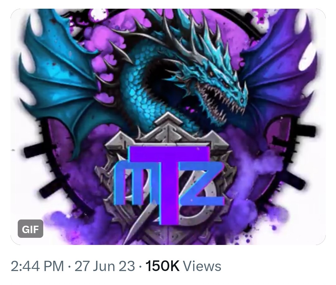 mtzslivegaming's tweet photo. Nice to meet you, 150k views - X Family.
🐉
#x #xtwt #mtzslivegaming #dragon #gamertwt #streamertwt https://t.co/b9xTBBpLx4