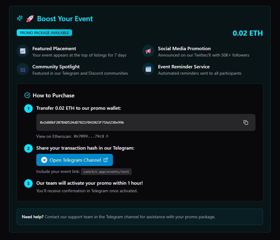 mariuskras's tweet photo. Little by little adding stuff to our event directory @CONN3CT_app ;
For now - a promo package, chose a simple way, lets see if it works, should be easy to way to test it out before implementing a full on payment processor;
Any feedback would be greatly appreciated https://t.co/DQLSovYJK4