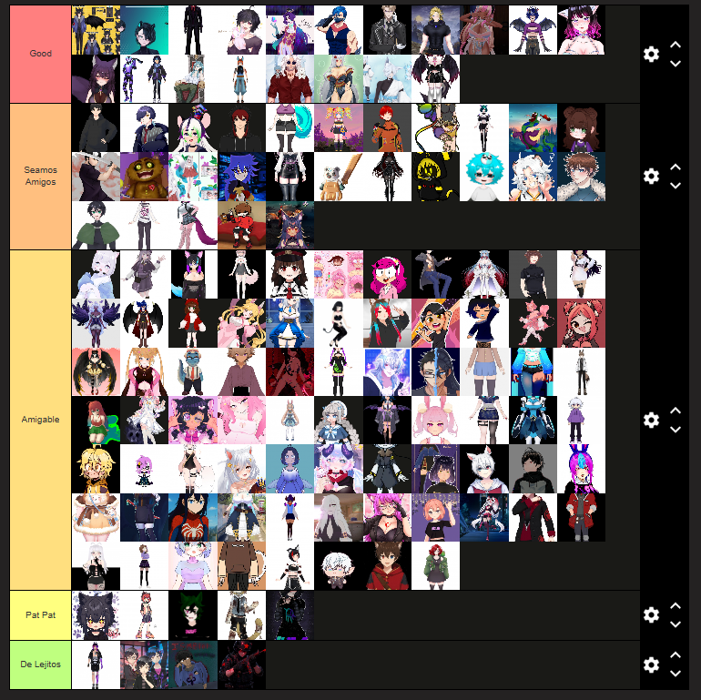 Adriancito0_'s tweet photo. 𝙏𝙞𝙚𝙧𝙡𝙞𝙨𝙩  𝙏𝙚𝙧𝙢𝙞𝙣𝙖𝙙𝙤 𝟮𝟬𝟮𝟱🦇🍎🍏

#tierlist #VtuberES #Vstreamer #VtuberUprising #ChikiMurcielago https://t.co/To3ZLzg5Qd