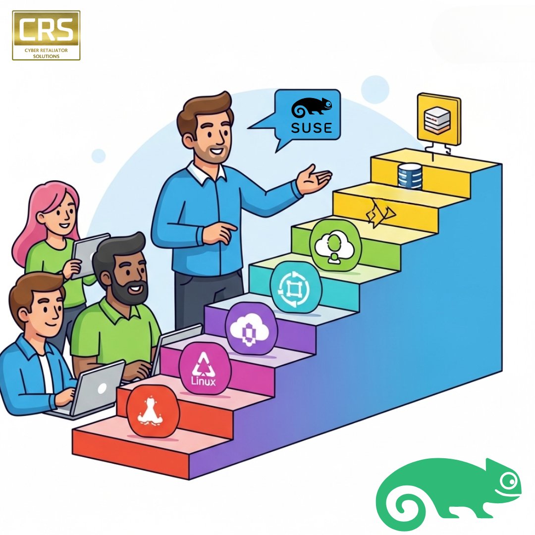 ow.ly/3m0W50WIRAs Boost your skills with SUSE Technical Product Training! 🚀

#AlwaysWinning #CyberRetaliatorSolutions #CRS #SUSE #SUSETraining #CRS #CyberRetaliatorSolutions #TechSkills #ITTraining #Linux