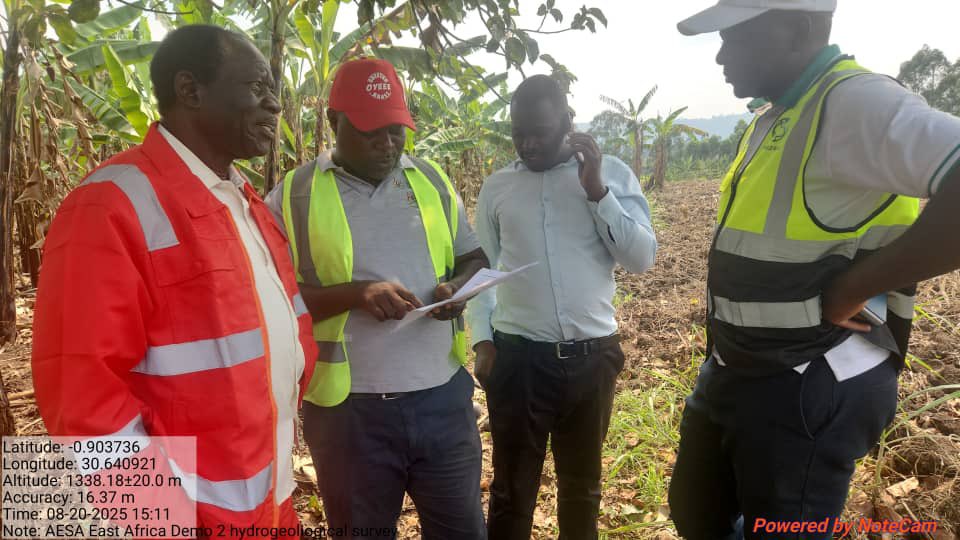 AESAEALtd's tweet photo. Installation of irrigation systems is ongoing at 3 demo sites in Kabuyanda.

Our team is completing pipe work before installing pump, solar panels to make sites functional with water flowing.

Another geotechnical report needed on site 4 to review soil suitability. @ICRP_Uganda https://t.co/XQW2PQZvVX