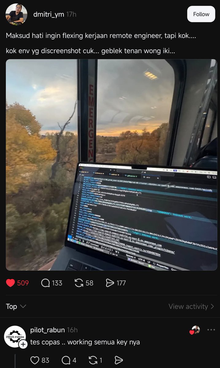 Pamer sih boleh, tapi masa pamernya buka brankas 🤣🤣🤣

Senior Dev : Cek inbox bangsaaaaat!!