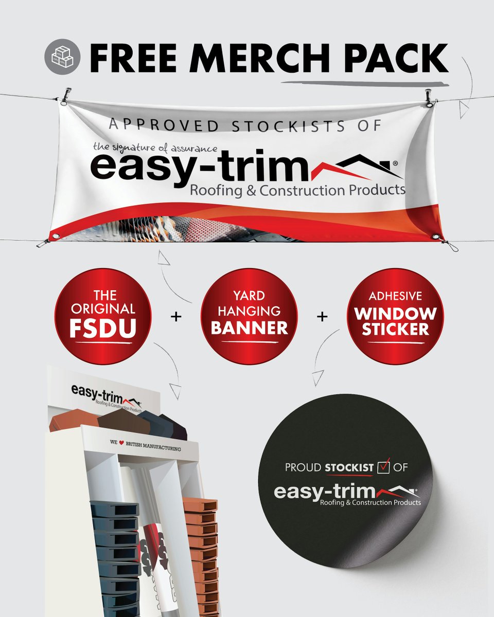🚨 Merchants! Drop your order number below (or DM us) to get a free merch pack added to your order:

📦 Freestanding Display Unit
🔴 Window Sticker
💨 Yard Banner

Want our new merchandising guide too? Just ask!

📧 merchandising@easy-trim.co.uk

📞 01282 930680

#EasyTrim