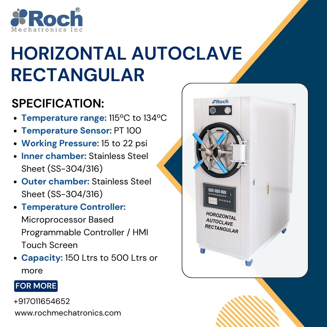 RochMecha's tweet image. Roch’s Horizontal Rectangular Autoclave ensures safe, efficient sterilization with a durable build and smart safety features—perfect for labs and high-volume use.
Visit:-rochmechatronics.com/horizontal-aut…

#HorizontalAutoclave #RochMechatronics #SterileSolutions #LabEquipment #fumehood