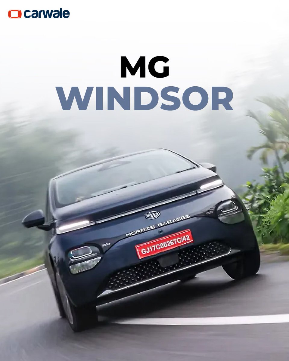 CarWale's tweet image. Say hello to the MG Windsor, a CUV that carries the stance of an MPV 🚘✨

📸 Swipe through the image gallery to catch all the details

Would you call the Windsor stylish or practical? 🤔👇

#mg #windsor #mgwindsor #mgmotors #mgindia #cwphotos #cars #automobiles #carupdates