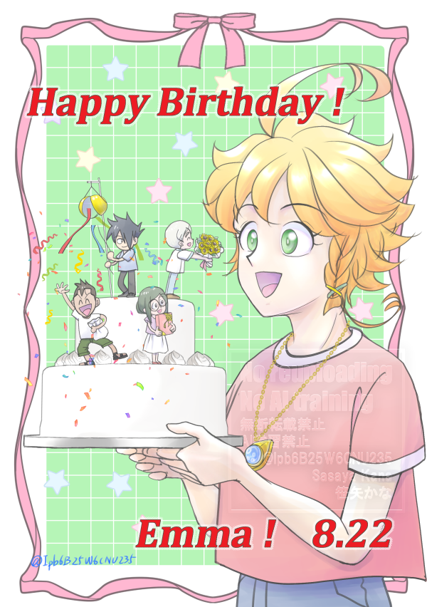 Ipb6B25W6CNU235's tweet photo. Happy Birthday!　Emma!
🎊🎉🎂🎁🍾🥂

#63194エマ誕生祭2025 https://t.co/XCc4b9MYOw