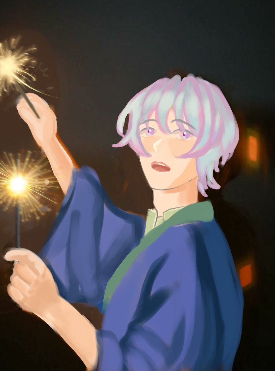 Maan with fireworks
#OC #rkgk