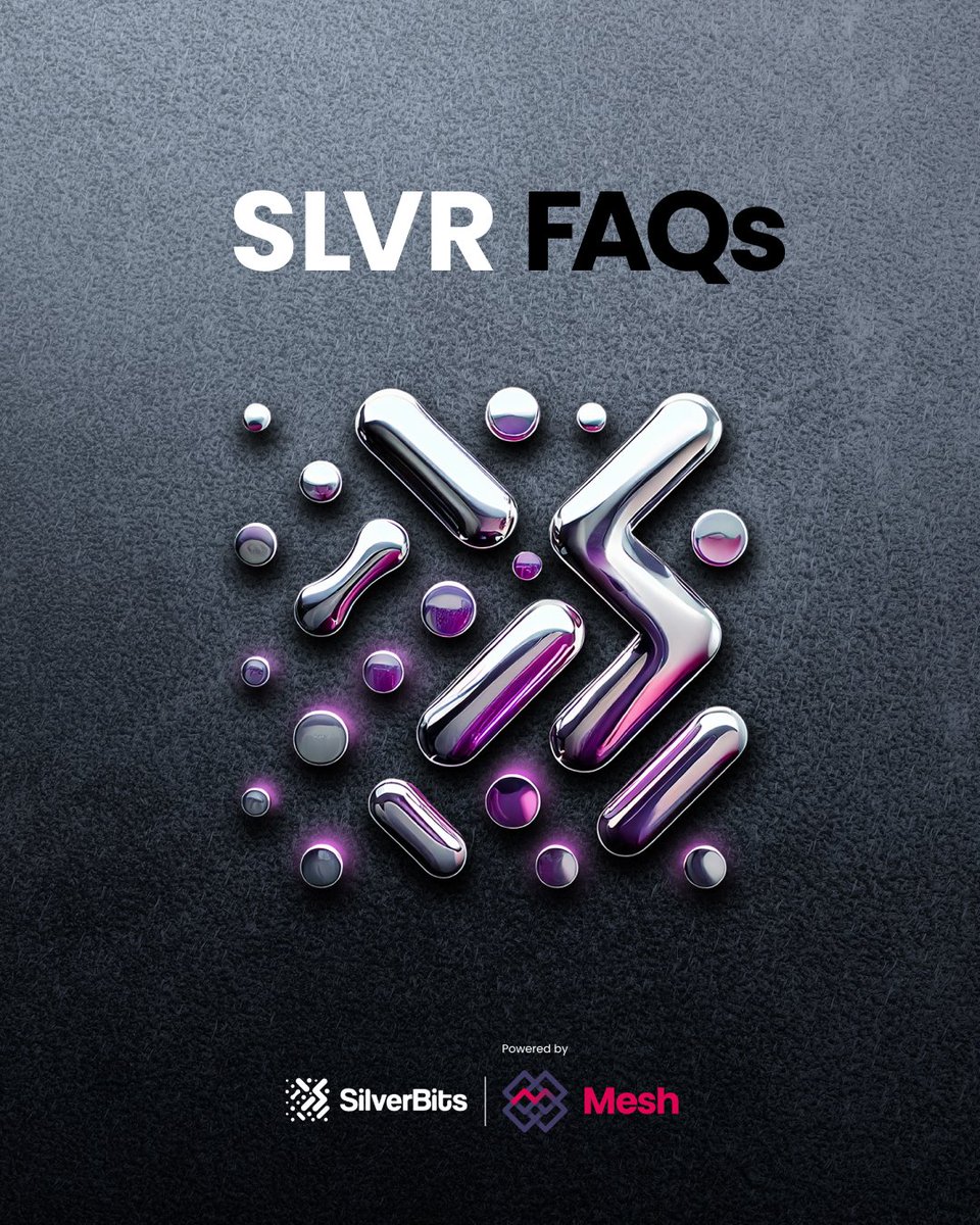 Here’s all you need to know about the most recent addition to Mesh.trade’s suite of commodity-backed tokenised assets: SilverBits SLVR, which is fully backed by 99.9% fine silver.

go.mesh.trade/x--faqs-about-…

#opencapitalmarkets #smartassets