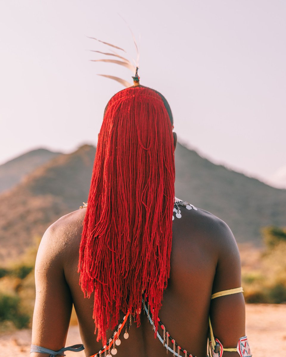 21stbrian's tweet photo. Samburu Moran in traditional ceremonial attire. The intricate beadwork, red ochre, and striking headdress signify his status as a young warrior in the Kalepo Samburu land. https://t.co/MZV8eUuzDP