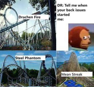 gaitenss's tweet photo. @riger1984 I think Mean Streak, 2000. Also 8th grade trip. What did they do to us… https://t.co/1x50dEWsft