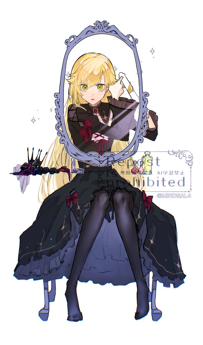MINDGAL4's tweet photo. 身支度
 #絵画コウ https://t.co/wl4POgIk5b