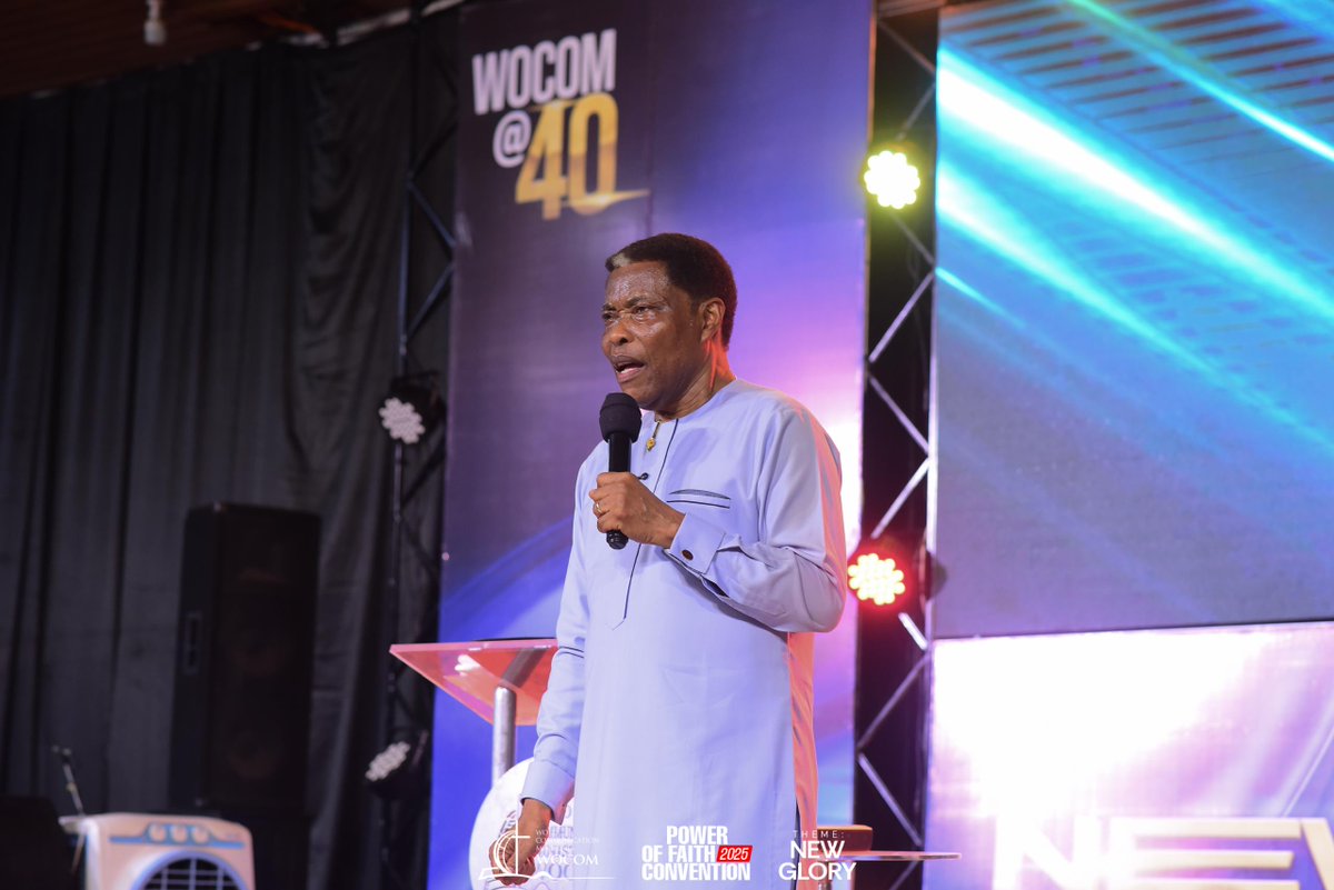 wocomworld's tweet photo. What a life-transforming Word!
We were reminded that mercy rewrites our stories, words shape our destinies, and intercession secures our future. Truly a launch into #NewGlory. 

Catch the replay on Facebook &amp; YouTube @wocomworld

#PowerOfFaithConvention2025 #WocomWorld #WocomAt40 https://t.co/SVtvoJmyDr