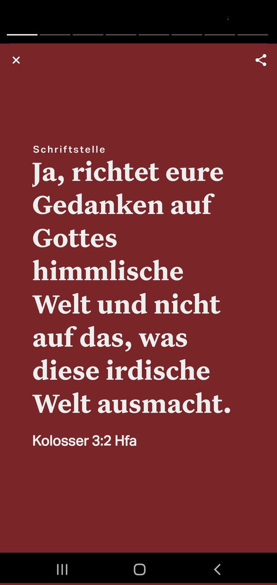 Liebe Grüße. Gott steht zu seinem Wort. Immer. Habt einen wunderschönen Tag mit
🌼
Gottes Segen.