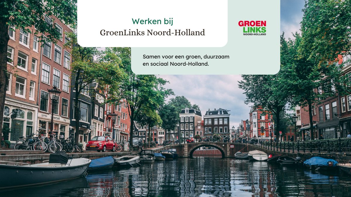 GroenLinks Noord-Holland zit met zeven Statenleden in de Provinciale Staten van Noord-Holland en zet zich elke dag in voor een groen, duurzaam en sociaal Noord-Holland.

Wil jij werken bij GroenLinks Noord-Holland? Bekijk de openstaande vacatures 👉 duurzamevacaturebank.nl/company/groenl…
