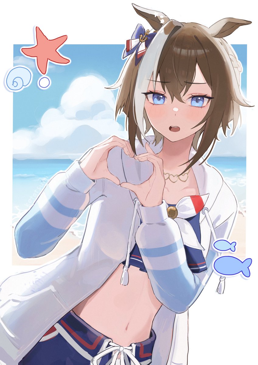 drew my favourite horse cheval grand 💙

#ウマ娘 #umamusume