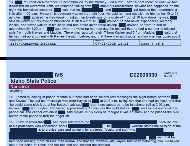 BadMomBree's tweet photo. JD comes back to ISP w/a lawyer DuCouer lies about phone call/calls from Kaylee says Kaylee initiated the breakup.. I guess it wasn't amicable 🤔JD was referred to counseling "The breakup with Kaylee had been bothering him" Not her murder?? WTF #SteveGoncalves helllloooo https://t.co/SvyBpmO6IZ