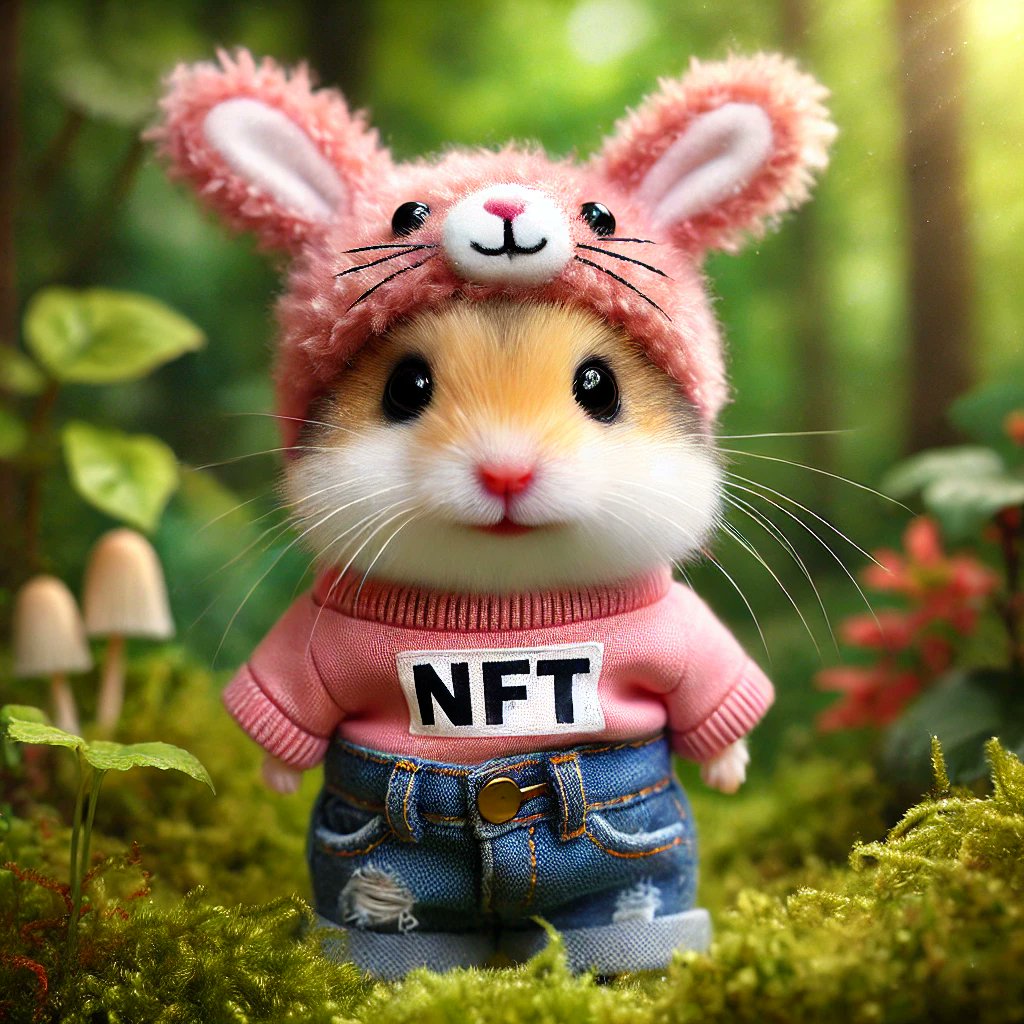 HampterNFT's tweet image. QT something P!NK 🐹 
#Labubus #AIart