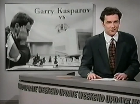 Well, this week Garry Kasparov defeated an IBM computer, in their six-game chess series.

Experts are calling the encounter between chess wizard and super computer "historic." Because, for the first time ever, it brought together both geeks AND nerds.