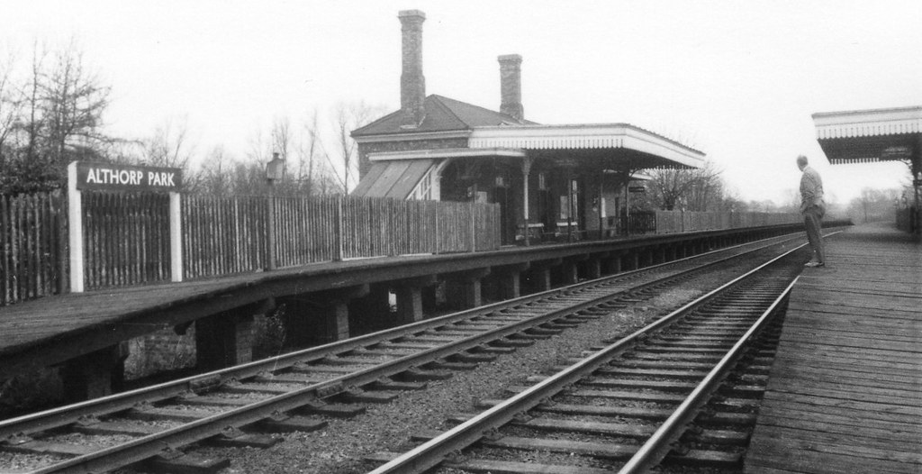 Althorp Park railway station 1953.
Situated opposite Althorp Park the west platform was accessed by a 50 step footbridge. 
Royalty and heads of state often stopped here when visiting the Spencer family <a href="/AlthorpHouse/">Althorp</a> 
Conservation@althorp.com #Spencerestates